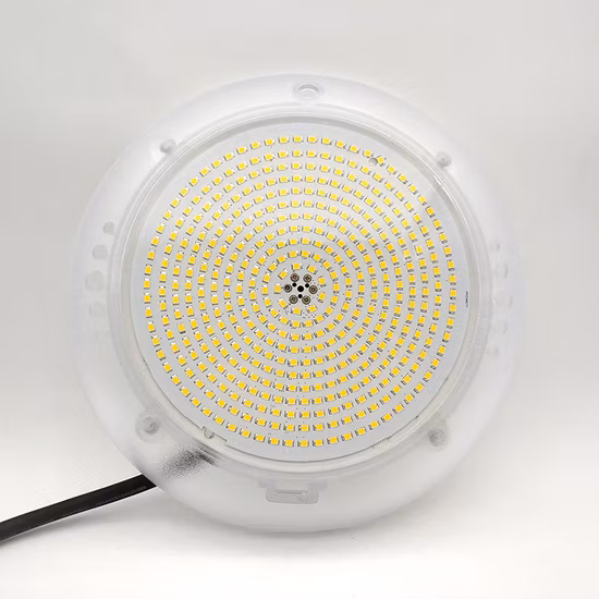 Piscina de iluminación RGB con control remoto de plástico ABS montada en la pared impermeable IP68