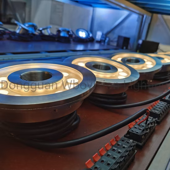 RGBW iluminación subacuática 24W LED piscina SS316L fuente Jet Light